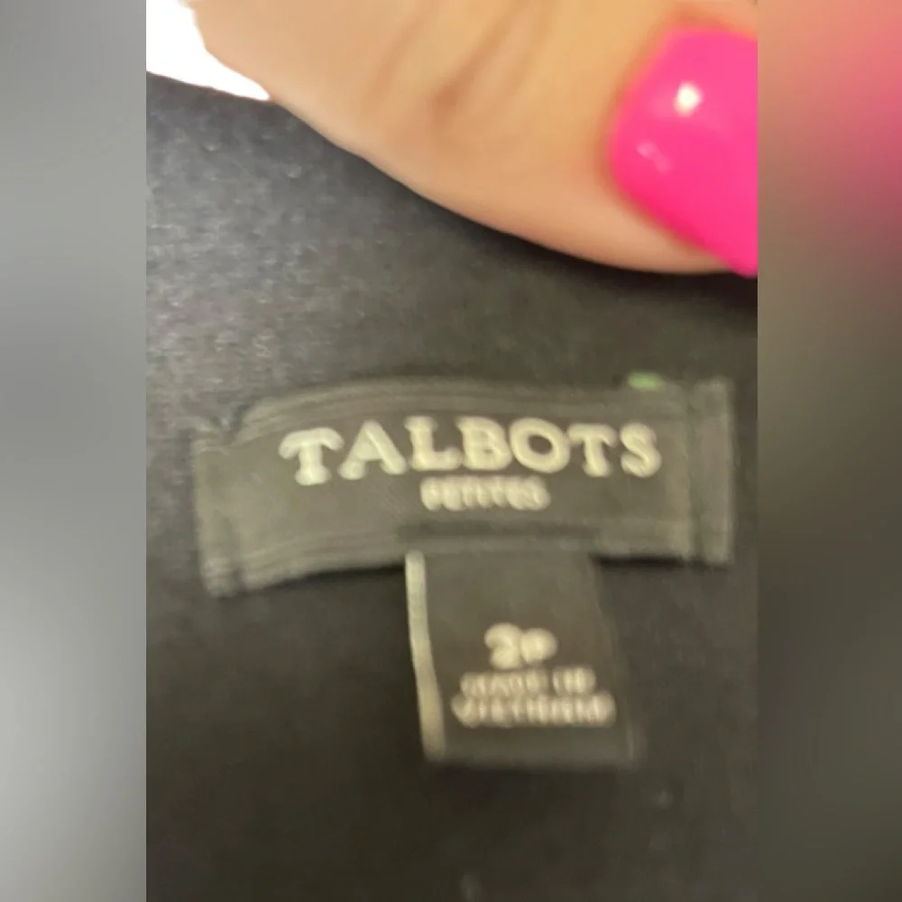 Talbots dress size 2 petite classic black sleeveless dress w/side buttons 🖤🖤🖤